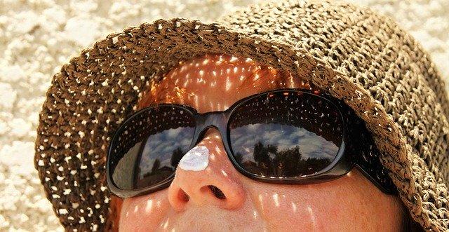 Sunglasses, hats and sunscreen can protect your face