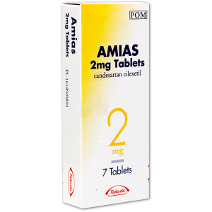 Amias candersartan cilexetil 2mg 7 tablets for high blood pressure