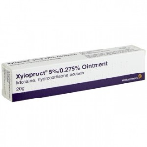 Xyloproct 5%/0.275% lidocaine and hydrocortisone ointment 20g for haemorrhoids