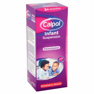 Calpol Infant 3+ suspension strawberry paracetamol 200ml