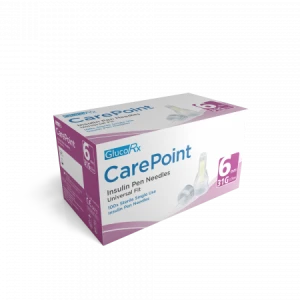 GlucoRX CarePoint universal fit 6mm 31G needles for Saxenda