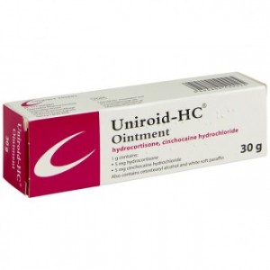 Uniroid-HC Hydrocortisone Ointment 30g for Haemorrhoids