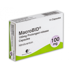 MacroBID nitrofurantoin 100mg 14 capsules for Cystitis