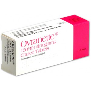 Ovranette 150/30mcg levonorgestrol and ethinylestradiol contraceptive pill 3x21 tablets