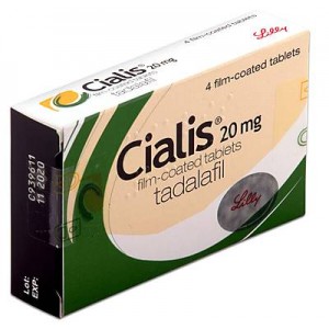 Cialis 20mg tadalafil 4 film-coated tablets