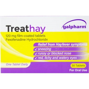 Treathay 120mg Fexofenadine tablets pack of 30
