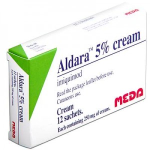 Aldara 5% imiquimod cream 12 sachets for genital warts