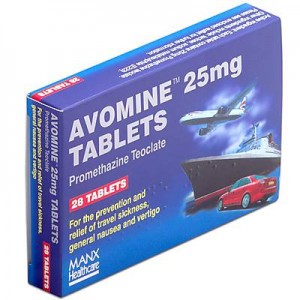 Avomine 25mg promethazine teoclate 28 travel sickness tablets