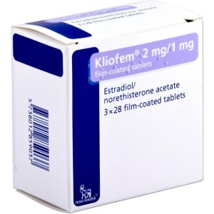 Kliofem HRT for menopause 2mg/1mg film-coated tablets