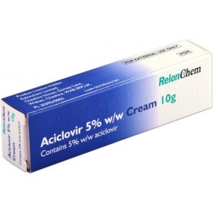 Aciclovir 5% antiviral cream 10g for cold sores