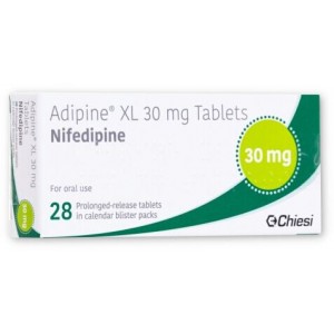 Adipine Nifedipine XL 30mg 28 prolonged-release tablets