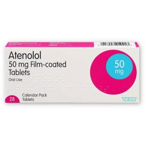 Atenolol 50mg 28 film-coated calendar pack tablets