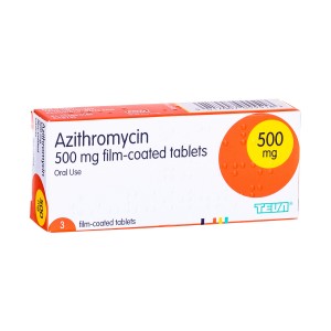 Azithromycin 500mg 3 film-coated tablets