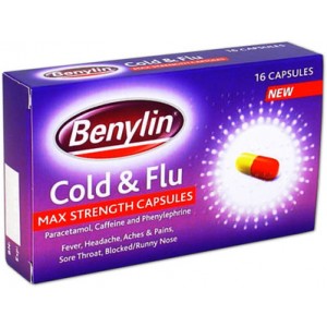 Benylin Cold & Flu Max Strength 16 Capsules