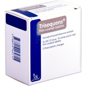 Trisequens HRT for menopause estradiol and norethisterone film-coated tablets