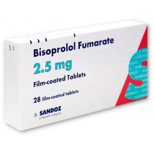 Bisoprolol Fumarate 2.5mg x28 film-coated tablets