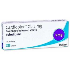 Cardioplen Felodipine XL 5mg 28 Prolonged Release Tablets