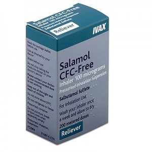 Ivax Salamol CFC-Free 100mcg salbutamol inhaler 200 doses