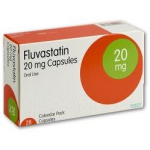 Fluvastatin 20mg 28 capsules for high cholesterol