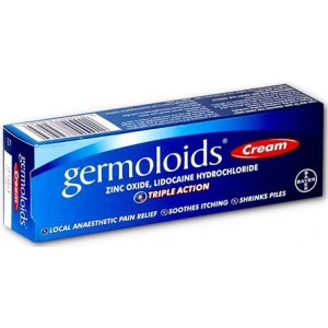 TRIPLE ACTION avec & Germoloids Hémorroïdes Traitement & pieux Traitement Pommade