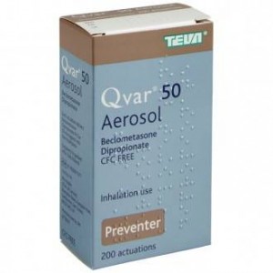 Qvar 50mcg beclometasone preventer inhaler 200 actuations