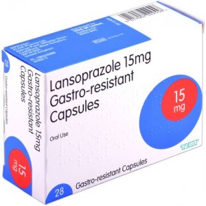 Lansoprazole 15mg 28 gastro-resistant capsules for heartburn