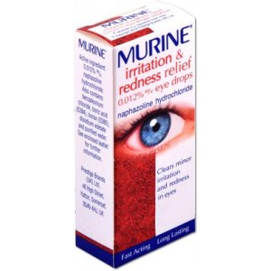 Murine irritation and redness 0.012% naphazoline eye drops