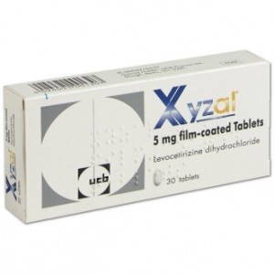 Xyzal 5mg levocetirizine 30 film-coated tablets
