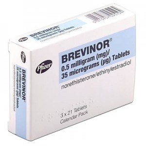 Brevinor norethisterone/ethinylestradiol 3x21 contraceptive pill