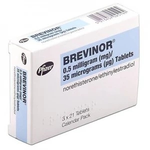 Brevinor norethisterone/ethinylestradiol 3x21 contraceptive pill