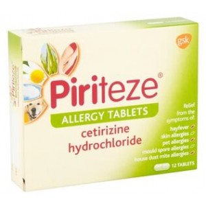 Piriteze allergy cetirizine 12 tablets
