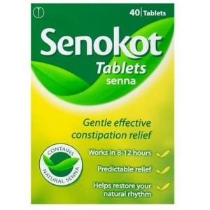 Senokot for constipation 40 tablets