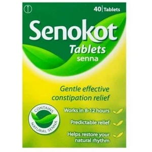 Senokot for constipation 40 tablets