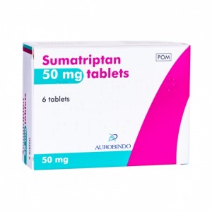 Sumatriptan 50mg for migraines 6 tablets