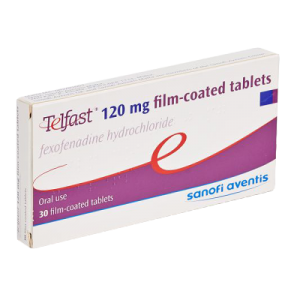 Telfast 120mg fexofenadine 30 film-coated tablets for hayfever