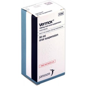 Vermox Mebendazole 30ml oral suspension for threadworms
