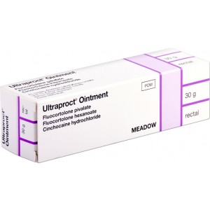 Ultraproct fluocortolone and cinchocaine rectal ointment 30g for haemorrhoids