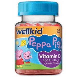 WellKid Peppa Pig 400 IU Vitamin D Soft Jellies 3 to 7 yrs