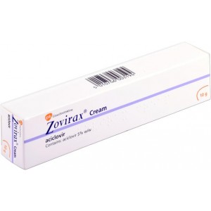 Zovirax 5% aciclovir antiviral cream 10g for cold sores