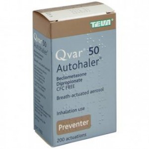 Qvar 50mcg Autohaler preventer asthma inhaler