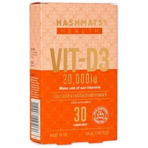 Hashmats Halal Vit-D3 20000 IU 30 tablets