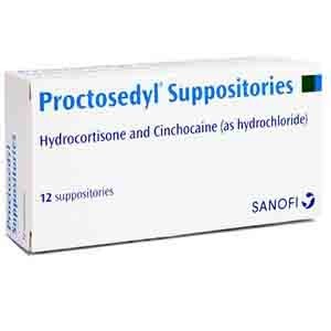 Proctosedyl-suppositories
