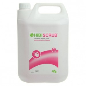 hibiscrub antimicrobial skin cleanser 5L bottle
