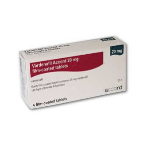 Accord Vardenafil 20mg 4 film-coated tablets